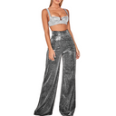 Glittery Flared Women's Pants for 2024