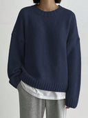 Cozy Women's Oversized Knit Sweater for Everyday Wear