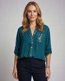 Sequin Sparkle Blouse for Women