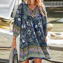 Bohemian Maxi Dress for Belly Coverage