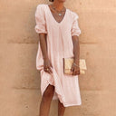 V-Neck Dress for Effortless Style - Anna