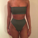 Chic Women's High-Cut Bandeau Bikini Collection