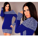 Chic Off-Shoulder Knit Dress with Button Accents for Women
