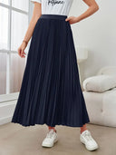 Chic Pleated Maxi Skirt for Everyday Wear