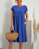 Round Neckline Dress for Effortless Style