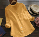 V-Neck Long Sleeve Blouse for Every Occasion