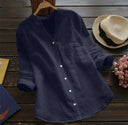 V-Neck Long Sleeve Blouse for Every Occasion