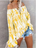 Off-Shoulder Ruffle Women's Blouse for Everyday Style