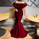 Chic Evening Dress with Ruffled Hem Design