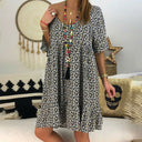 Chic Women's Summer Dress with Flowing Sleeves and V-Neck