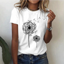 Chic Short Sleeve Graphic Tee for Everyday Wear
