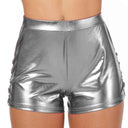 Shiny High-Waist Women's Shorts