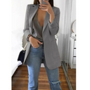 Chic Women's Long Blazer Jacket