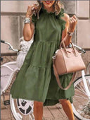 Women's Ruffled Strap Dress with Stunning Design