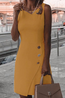 Chic Women's Round Neck Pencil Dress