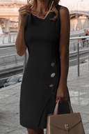 Chic Women's Round Neck Pencil Dress