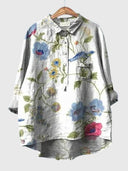 Valeria™ - Floral Print Chiffon Blouse for Everyday Wear