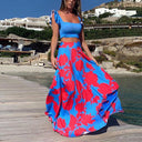 Chic Floral Maxi Dress with Flowing Hem
