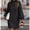 Long Sleeve Striped Mini Dress for Women