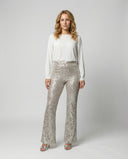 Shimmering Autumn Sequin Trousers | Chic Style