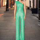 Sequin-Embellished Modern Jumpsuit