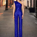 Sequin-Embellished Modern Jumpsuit