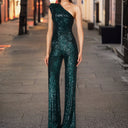 Sequin-Embellished Modern Jumpsuit