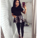 Chic Leopard Print Women's Dress
