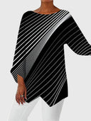 Alayah™ | Chic Crew Neck Blouse for Everyday Wear