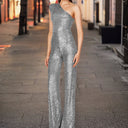 Sequin-Embellished Modern Jumpsuit