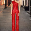 Sequin-Embellished Modern Jumpsuit