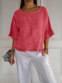 Chic Ruffled Blouse in Quality Fabric
