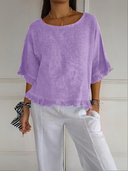 Chic Ruffled Blouse in Quality Fabric
