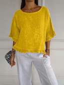 Chic Ruffled Blouse in Quality Fabric