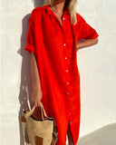 Chic Cotton Shirt Dress for Everyday Style