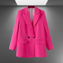 Vintage Inspired Women's Double-Breasted Office Blazer