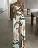 Botanical Print Jumpsuit Dress for Effortless Style