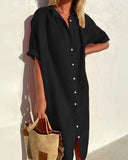 Chic Cotton Shirt Dress for Everyday Style