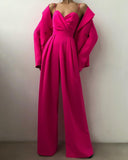 Chic High-Waist Spaghetti Strap Jumpsuit