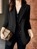 Chic Women's Blazer with Stylish Button Closure