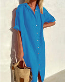 Chic Cotton Shirt Dress for Everyday Style