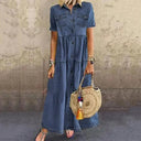Chic Maxi Denim Dress for Effortless Style