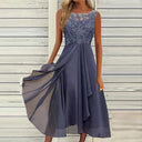 Chic Women's Round Neck Summer Dress