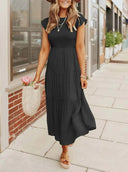 Ruffle Detail Summer Dress with Pockets