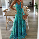 Vibrant Printed Maxi Dress for Summer Style