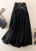 Chic High Waist Mesh Skirt for Effortless Style