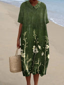 Vibrant Floral Summer Dress for Women