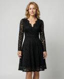 Luxe Lace Midi Dress for Women