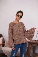 Floral Print Blouse with Statement Sleeves