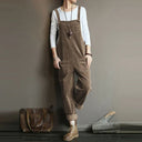 Chic Corduroy Wide Leg Jumpsuit